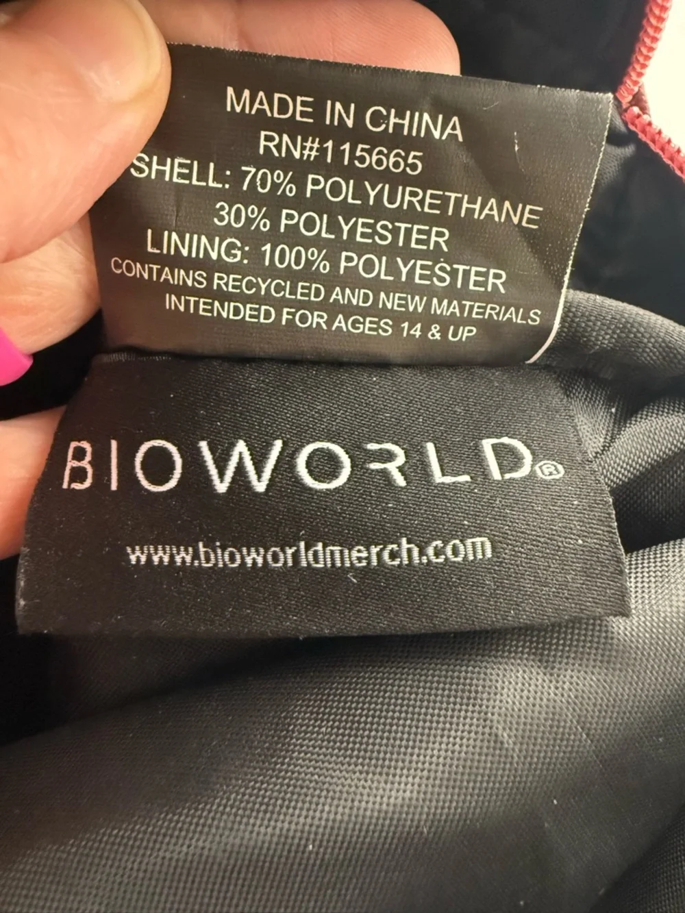 Bioworld Harry Potter Mini Backpack Hogwarts Red Plaid Straps - Picture 8 of 12